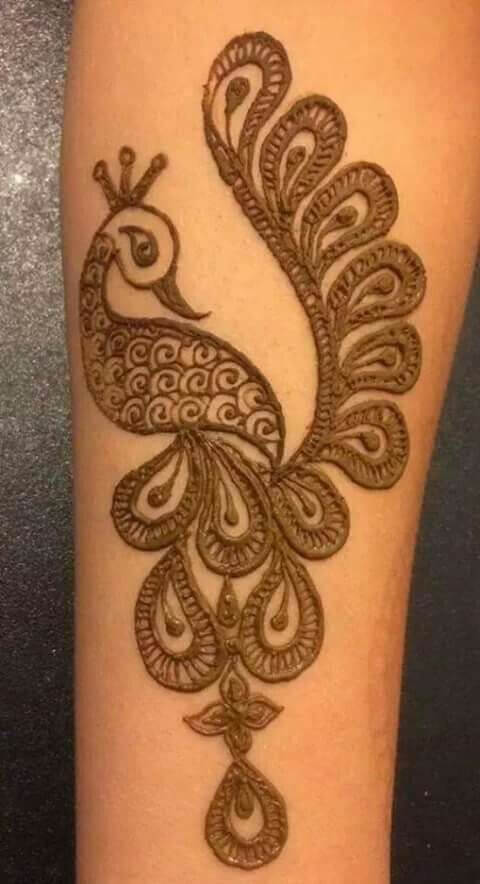 Peacock Bridal Mehndi Designs