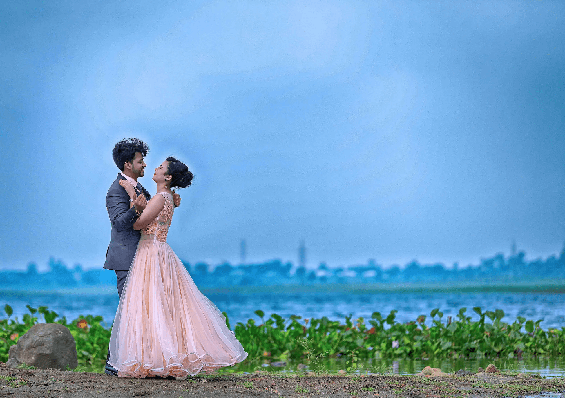 Ecstatic Resort Wedding of a Classy Couple in Designer Ensembles | Couple  wedding dress, Wedding photoshoot poses, Indian wedding photography